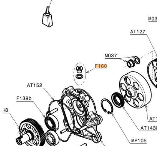 F160 | Upper Bolt Cap and Copper Washer Set - Image 3