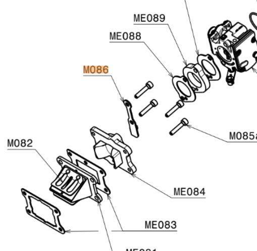 M086 | Inox Bracket for Throttle Cable | Moster 185 - Image 2