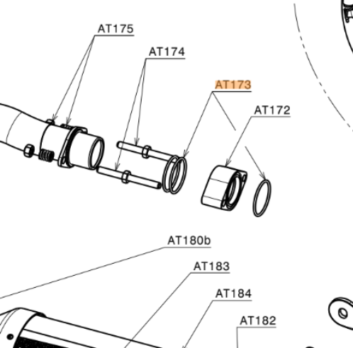AT173 | O-ring viton 2,62 x 31,42 mm (Set of 2) and O-ring viton 1,78 x 31,47 mm (Set of 1) - Image 3