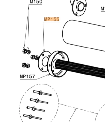 MP155 | Silencer Gasket | Moster 185 - Image 2