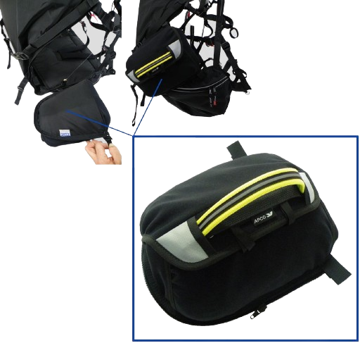 80029 : Conteneur de parachute de secours zippé