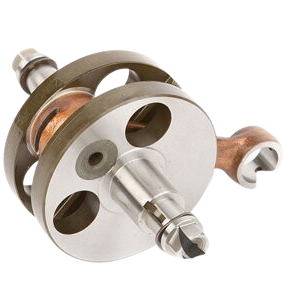 AT001 Crankshaft with push rod and Flywheel Nut 10 x 1.25 mm