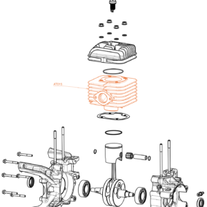 AT015 cylindre chromé (inclus : AT174 - AT175 - M047a)