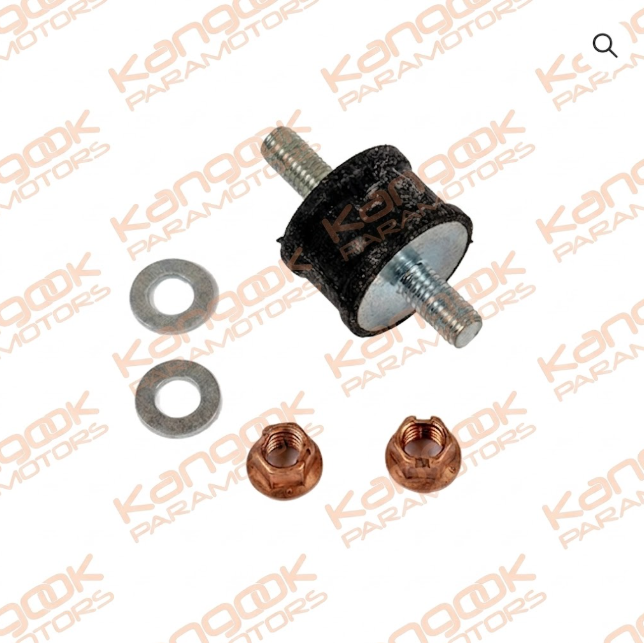 M151b | Antivibration mount 30 x 20 mm hard (right) 14/20 mm with Nuts
