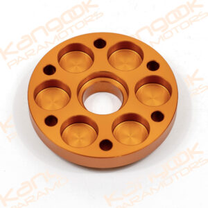 M120 | Aluminum spacer for propeller with extra cooling, orange