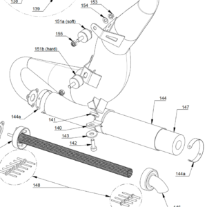 M144a | Finishing tie for silencer (Set of 2)