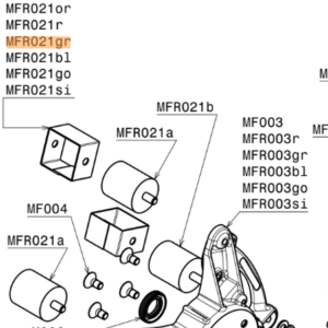 MFR021gr | Security band Ø 40mm with embroidered logo (Set of 2), green
