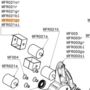 MFR021si | Security band Ø 40mm with embroidered logo (Set of 2), silver