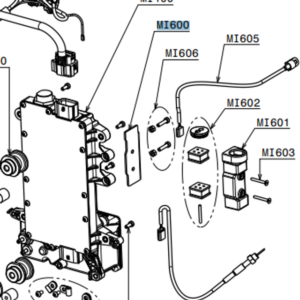 MI600 | Stainless steel probe box support plate with Bolts and Nuts