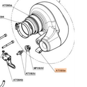 AT093e | Airbox safety strap with washer and rivet