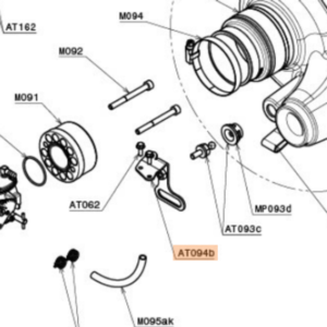 AT094b | Plate support for air-box and throttle for WB carburetor and Bolts