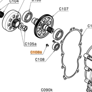 C108a | Bolt M4 x 8 mm DIN 6921 (Set of 5)
