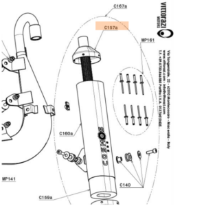C157a | Internal silencer structure length 350mm MY25