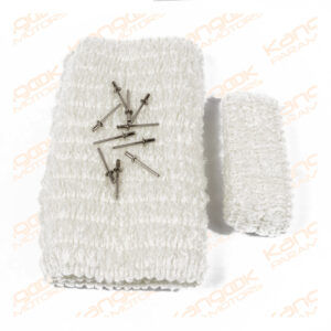 C159a | Set of 2 noise absorbent material with Rivets for Silencer length 350mm MY25