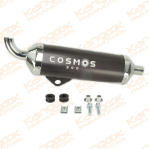 C167 | Complete silencer length 300mm assembled with Fixing kit