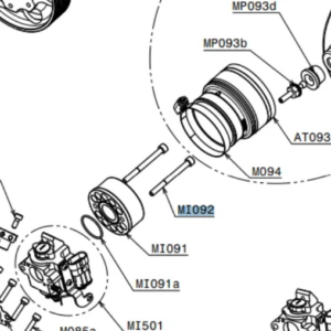 MI092 | Bolt 6 x 65 mm Tcei DIN 912 (Set of 2)