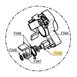 F045 | Nut 6 MA, support for hook (Set of 3)